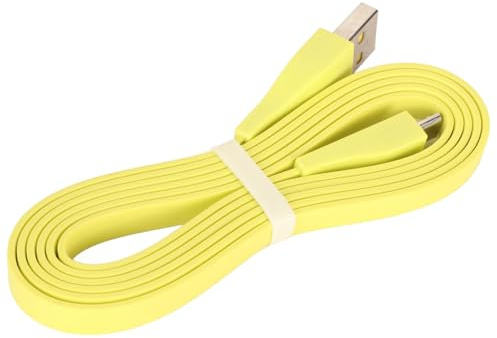 Cable de Carga USB de Repuesto, 3,9 Pies Carga Rápida y Estable para Altavoces Portátiles, Amarillo Fluorescente