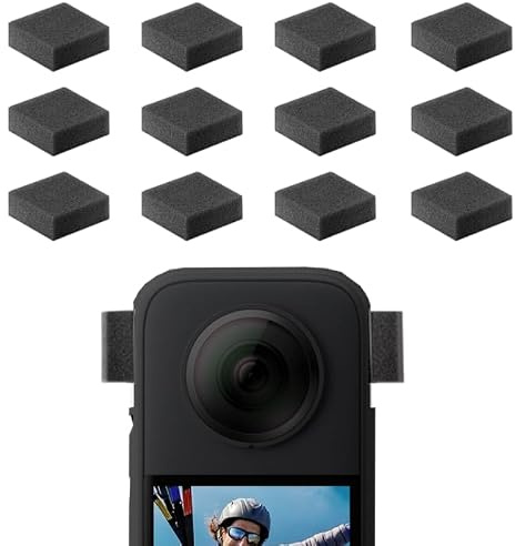BeisDirect Mikrofon-Windschutz für Insta360 X4 X3 Kamera – Premium-Windgeräuschunterdrückung für knackiges Audio – winddichte Wattepads kompatibel mit X4 X3 Kamera