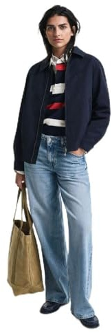 GANT LIGHTWEIGHT HARRINGTON JACKA, Kvällsblå, XL