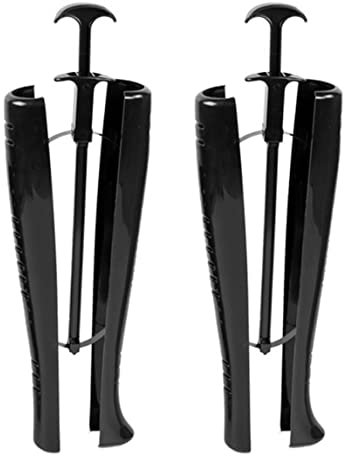 Csafyrt Stiefel Shaper, Stiefelformer für hohe Stiefel, Plastikschuhbaumeinsätze Knie hohe hohe Stiefel unterstützen Halterwerkzeug schwarz mit Griff