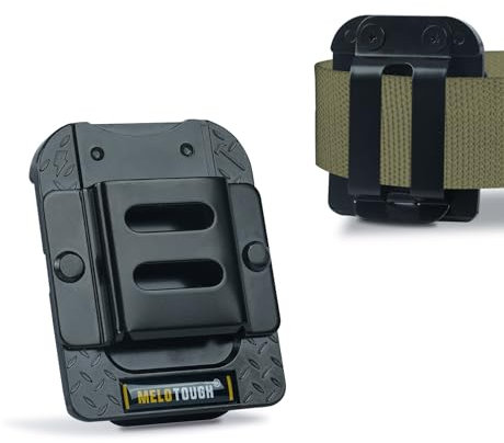 MELOTOUGH Drill Holder for Tool Belt, Drill Clip,Tape Holder for Tool Belt,Tape Measure Holder,Measuring Tape Holder,Black,1PCS,Father Day Deal