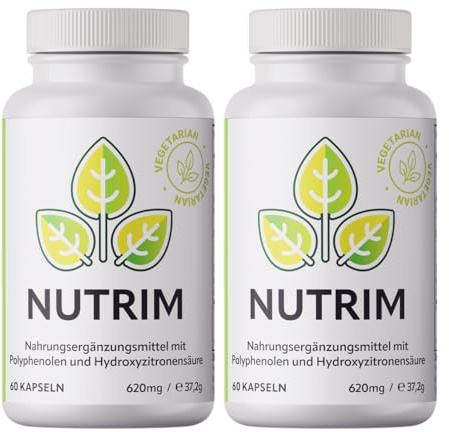 NUTRIM Superfood-Komplex – 2 x 60 Kapseln mit Knotentang, Ingwer, Grünem Tee, Grünem Kaffee und Kardamom – natürliche Unterstützung für Ihre Ernährung - Nahrungsergänzungsmittel