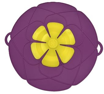 Tapa protectora para ollas y sartenes, 29 cm, color morado, no más miedo a las ollas demasiado cocidas, tapa de silicona