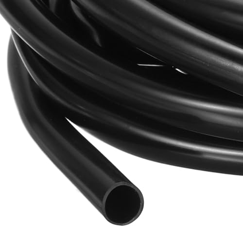 sourcing map 10m PVC Cable Sleeve Tubing, 5mm PVC Tube Black Cord Organizer Wire Shielding Sheathing Wrap
