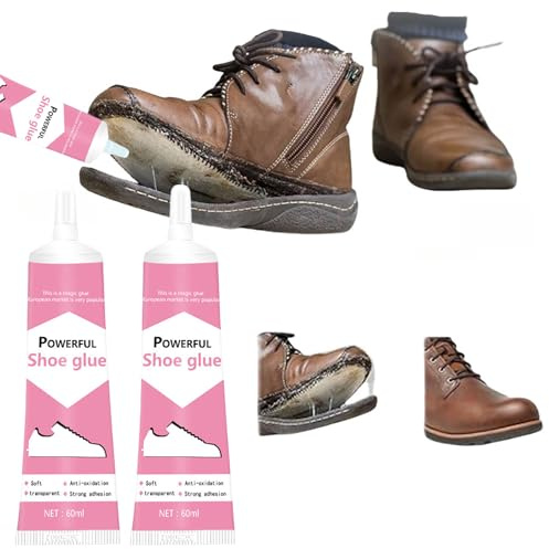 Colle Chaussures Ultra Forte,60ml Colle Forte Chaussure,Colles Semelle Chaussure,Super Glue Extra Fort,Colles de Réparation de Semelle,Réparation Cuir Caoutchouc Chaussure,Bottes,Boots,2pc