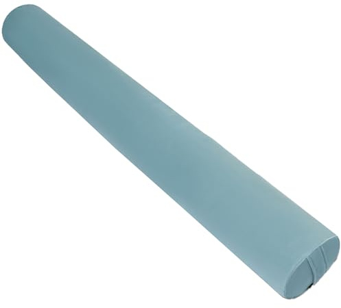 JORTUIO Langes Zylindrisches Kissenrolle Nackenkissen Velvet Bett Rückenkissen mit Nackenrollenkissen Multifunktional Nackenkisse Abnehmbar,für Kopf, Nacken, Rückenstütze Reisekissen(Blau,100x20cm)