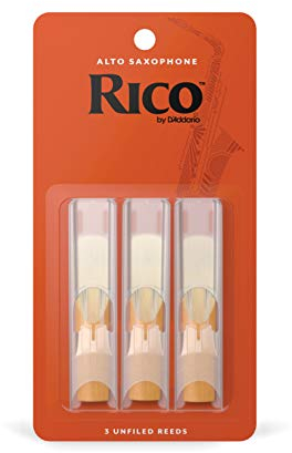 Rico by D'Addario Saxophon Blätter | Hochpräzise gefertigt | Alt Saxophon Blätter 3 Stärke | 3er-Packung | Warmer voller Ton | Angenehmes Spielgefühl