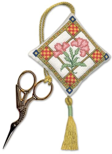 Textile Heritage Medieval Garden Scissor Keep Cross Stitch Kit