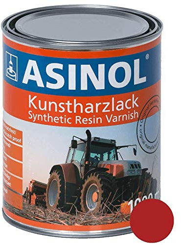ASINOL FENDT FELGENROT 1000 ml Hochglanz Kunstharzlack Farbe Lack 1l Liter Dose