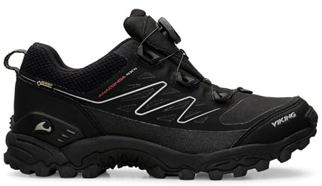 Viking Anaconda 4 x 4 Gtx Boa unisex - vuxen Vandrings- och vandringsskor, Svart svart orange 231, 39 EU