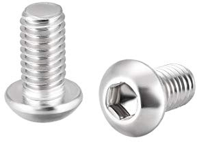 sourcing map 10 Stück Maschinenschrauben Innensechskant Rundkopfschrauben Schrauben Bolzen M6x12mm