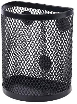 Storage Box Magnetischer Stifthalter aus Netzstoff, für Kühlschrank, Whiteboard, Stifthalter für Home Office, Organizer, schwarz/weiß