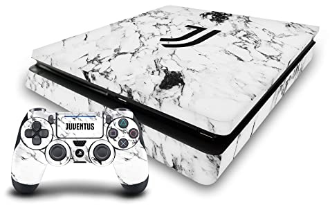 Head Case Designs Licenza Ufficiale Juventus Football Club Bianco Marmoreo Arte Vinile Sticker Gaming Pelle Adesivo Compatibile con Sony Playstation 4 PS4 Slim Console And DualShock 4 Controller