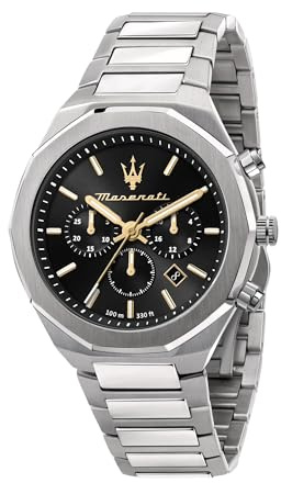 Maserati Stile Herrenuhr, Chronograph, Quarzwerk - 45 mm