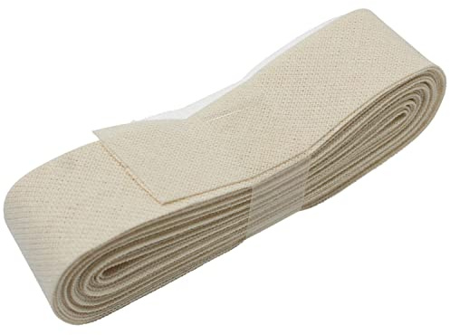 3 Meter Schrägband 20mm Breite in Unifarben - Biasband - zum Einfassen oder Verzieren von T-Shirts, Tischdecken, Deko und vieles mehr - weiß-beige (03)