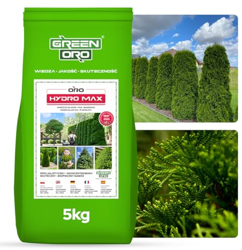 GREEN ORO HYDRO MAX 5KG Langzeitdünger für Nadelpflanzen, Hecken und Koniferen