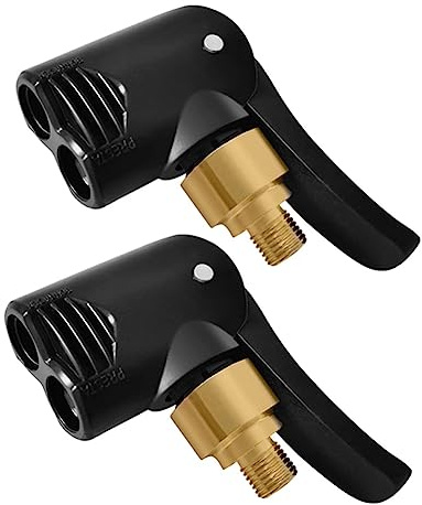 Autoventil Hebelstecker Autoventil Adapter,Auto Reifen Air Chuck Autoventil Hebelstecker Reifenventil Reifenluftfutter Luftpumpen Clip Gewindedüsen Ventil Anschluss Adapter (2 pcs, Non deflatable)