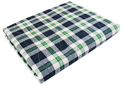 pistro Protège-matelas absorbant lavable pour incontinence Vert 90 x 140 cm