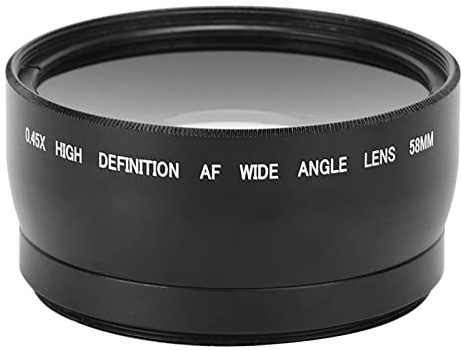 Macro 58Mm,Lentille Grand Angle Gloxy 0.45X 58Mm Avec Ro,Ro 58Mm,Adaptateur D'Objectif Grand Angle 58 Mm Objectif De Caméra Grand Angle 58 Mm Jsr82091151 Objectif Ro Grand Angle Avancé 58 Mm 0,45X Ada