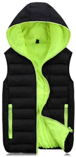 CLoxks Weste Vest Herren Jacke Ärmellose Weste Winter Mode Männliche Baumwolle Gepolsterte Verdickte Weste Männer Weste Jacken Kleidung Xxxl Grün