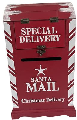 Harilla Décorations de Noël pour boîte aux Lettres du Père Noël, Ornement de Noël pour boîte aux Lettres de Noël, boîte aux Lettres de Noël pour l'extérieur