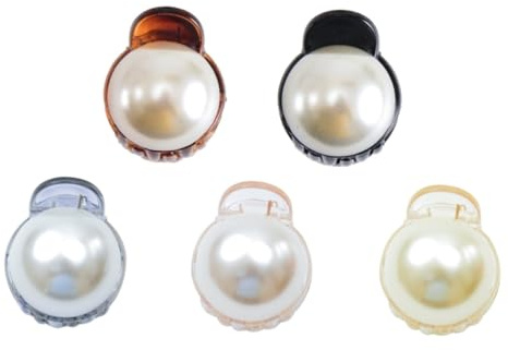 FOMIYES Accessoires Cheveux Fille 5 Pièces Pinces À Cheveux Mode Barrettes À Cheveux Mini Pinces À Cheveux Pour Bébé Filles Tout-petits Enfants Femmes Noir Marron Orange Gris