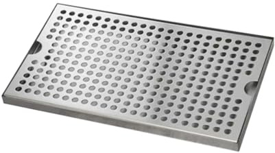 Baoblaze Beer Drip Tray, 304 Stainless Steel Kegerator Beer Drip Pan for Bar Restaurant Coffee Shop,30x17.5x1.5cm