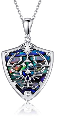 URONE Triforce Kette 925 Sterling Silber Legend Anhänger Halskette Schmuck für Herren Damen