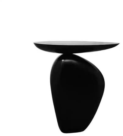 CHICKEN Table Basse Table D'appoint en Galets Noirs Créative Et À La Mode, Côté Canapé De Style Rétro, Chambre d'amis, Petite Table Basse Personnalisée for La Maison Table De Salon