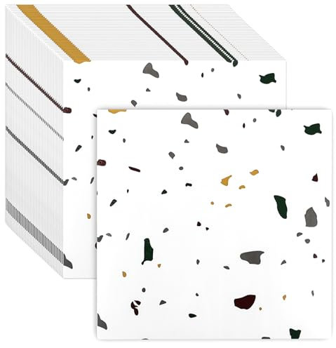 CYEER PVC Bodenbelag Selbstklebend 30x30CM, Vinylboden Selbstklebend Bunt, Selbstklebende Bodenfliesen Selbstklebend Küche, bodenfolie selbstklebend für Wohnzimmer, Badezimme, 40 Fliesen/3.6m²