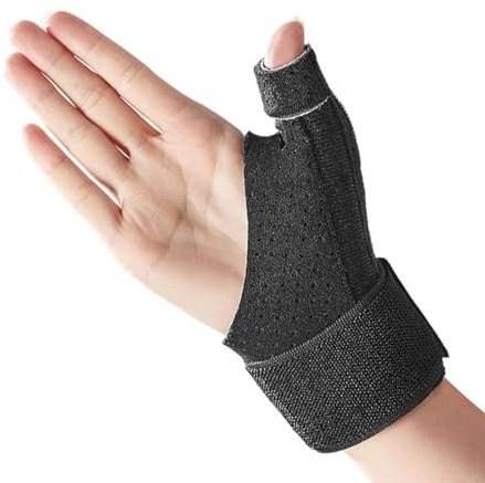 Premium Daumenbandage, Komprimierte Daumengelenkstabilisierung, Kompression Reversible Daumen und Handgelenk Bandage, Atmungsaktiv Daumenorthese (Asche)