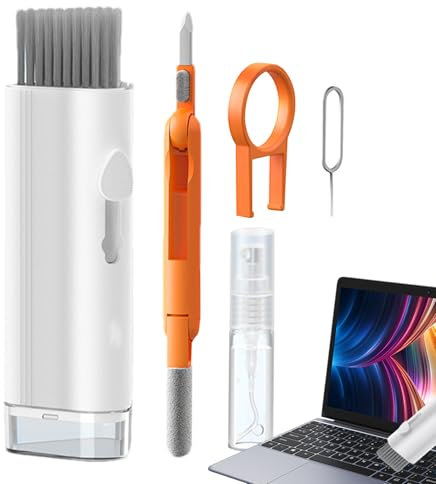Computer-Tastatur-Reinigungsset, Tastatur-Reinigungsset | Elektronik-Reinigungsbürsten-Set für Tastatur - Computer-Bildschirm-Reinigungsbürsten-Werkzeug für Handy, Ohrhörer, Staubwedel, Tastenkappen-A