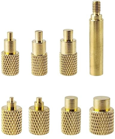 LUMOOM 7x Punte Per Saldatura, Aiuti Per Fusione Per Inserti Filettati M2, M2.5, M3, M4, M5, M6, M8, Adattatore Per Saldatore 900M/T18, Punta Saldante, Accessori Stampa 3D, Inserti Filettati