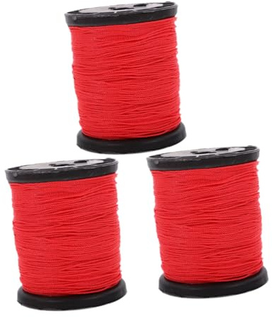 Sosoport 3 Rolls Nylon Masonry String Line for Construction Projects Flexible and Easy to Adjust for Outdoor Bricklaying Compact Design for Storage Building Lines for Masonry