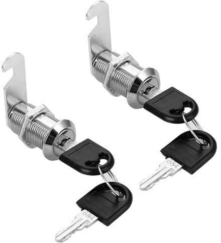 VONJUMA 2 Pcs Cerradura Buzón Cerraduras Para Armarios Cerradura Taquilla Placa Buzón Vienen Con 4 Llaves Aptas Para Gabinetes De Archivos Y Casilleros De Buzón