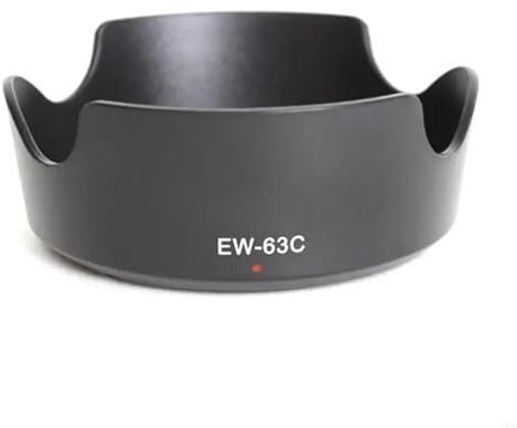Compatibile con Canon EF-S 18-55mm F/3.5-5.6 IS/STM - Accessorio paraluce reversibile a baionetta EW-60C