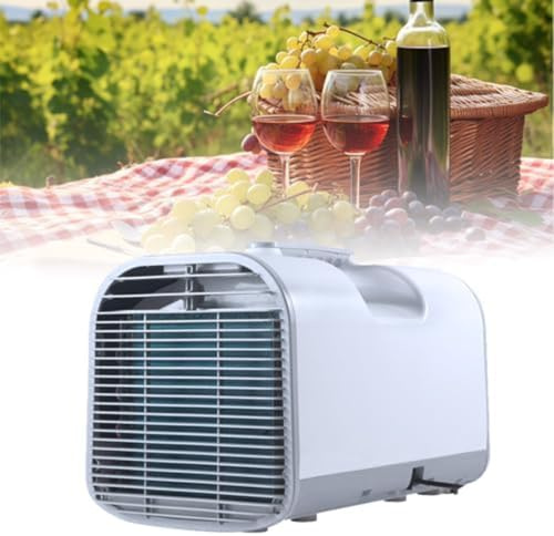 GZGHRZQS Climatizzatore Portatile da Campeggio AC/DC 220V/12V/24V, Condizionatore per Roulotte, Timer, 420W-600W, Raffreddamento Efficace Ideale per Camper, Tenda, Camion, Outdoor