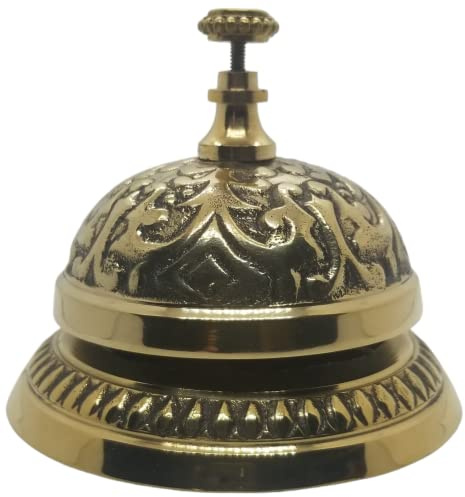 Solid Brass Victorian Style Service Desk Bell