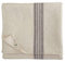 Linen & Cotton Luxus Vintage Shabby Chic Rustikal Tischdecke Provence - 100% Leinen, Beige Natur Schwarz (136 x 250 cm) Tischtuch Stoff Tischwäsche Rechteckig für Haus Home Küche Dekoration Wohnzimmer