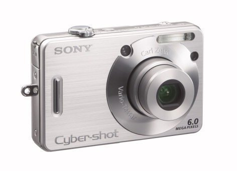 Sony Cyber-shot DSC-W50 Digital Camera - Silver (6.0MP 3x Optical Zoom) 2.5'' LCD