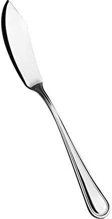Salvinelli Queen Set Coltelli Pesce Acciaio Inox 18/10, Coltello da Pesce 12 Pezzi, Spessore 2,5 mm, Made in Italy, Finitura lucida