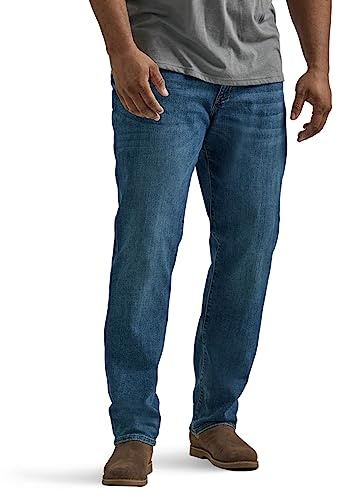 Lee Men's Big & Tall Extreme Motion Straight Taper Jean Maddox 44W x 30L