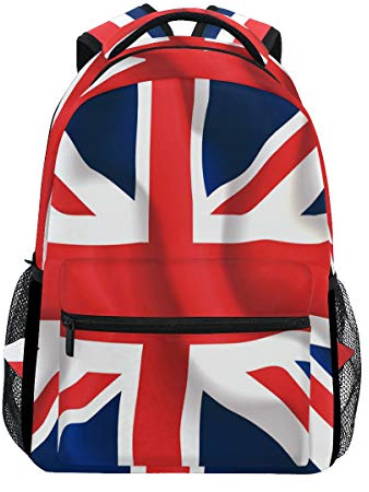 Union Jack UK Flag Backpacks College School Bag Shoulder Casual Travel Daypack Hiking Camping