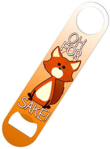 for Fox Sake Bar Blade Bottle Opener White 18x4cm