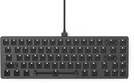 Glorious Gaming GMMK 2 Compact 65% Barebones (solo struttura) - Struttura per tastiera da gaming meccanica, TKL compatta (65%), alluminio, personalizzabile, RGB, layout internazionale/ISO - Nero