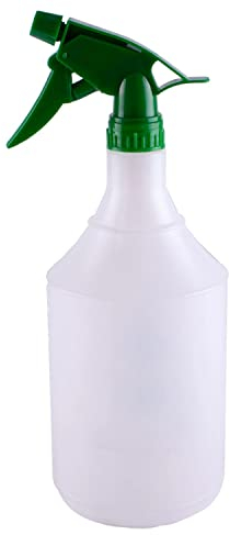 Karrma Spray Bottle 1L | Multipurpose Sprayer with White Bottle Adjustable Pump Nozzle for Watering Cleaning Plant Feed Hairdressing Gardening (KSB75011P5)