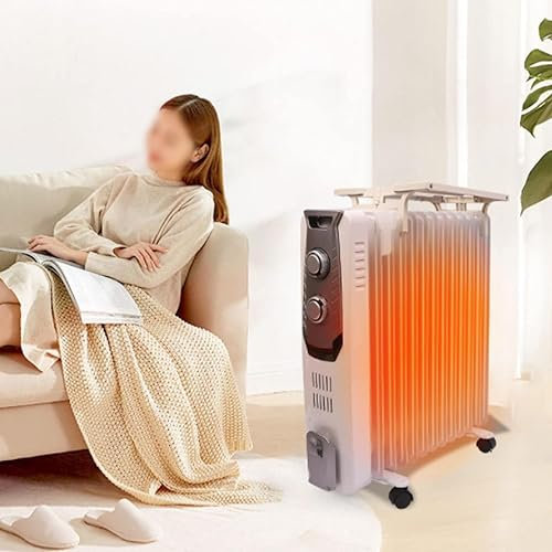 Riscaldatore per radiatore riempito ad olio per la casa Riscaldatore per radiatore riempito ad olio 13 alette ad alta efficienza energetica con termostato, da 800 W fino a 2200 W, protezione