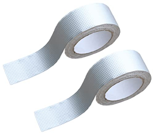 Healvian 2 Stück Aluminiumfolien Butylband und Hitzebeständig Stark Haftend für Dachreparaturen und Abdichtung im Industrieeinsatz
