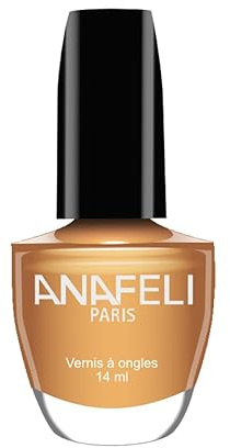 Vernis à Ongles ANAFELI - Doré n° 48- Pinceau large pour une application facile