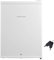 Russell Hobbs Table Top Larder Mini Fridge Lockable 66L Capacity, Reversible Door and Adjustable Feet, 0 to 8 Degrees Manual Temperature Control with Lock and Key, White RH67TTLF0E1W-LCK